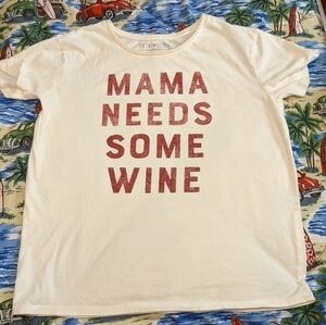 MAMA Needs Some Wine Fifth ❤️ Sun 100% Organic Cotton